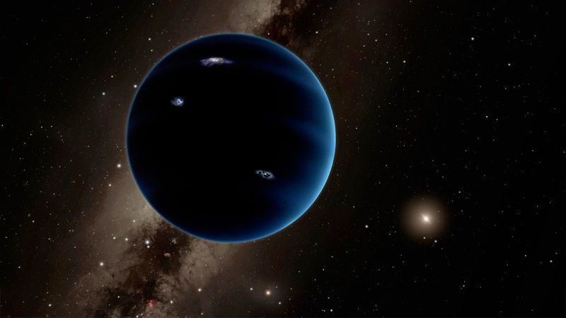 Artist’s depiction of Planet Nine.